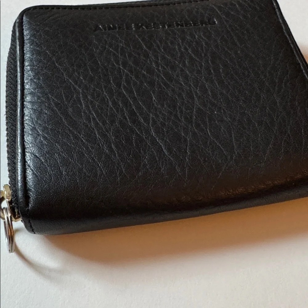 Aimee Kesterberg zip-around leather wallet, 4 x 4.5